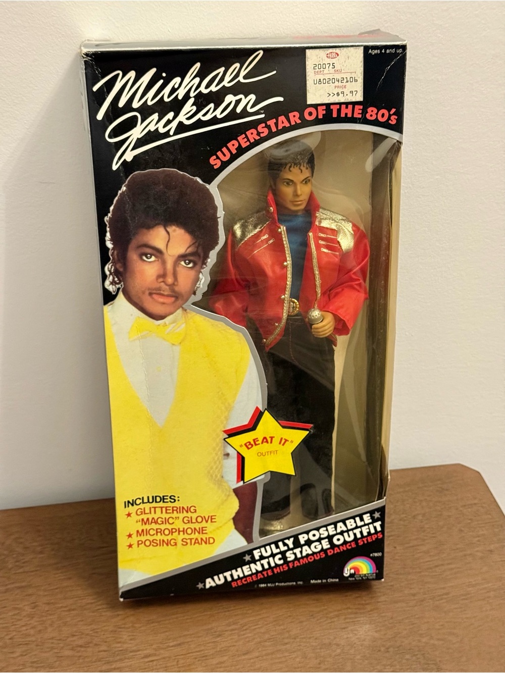 Michael Jackson Vintage 1984 “Beat It” Doll - NEW IN BOX